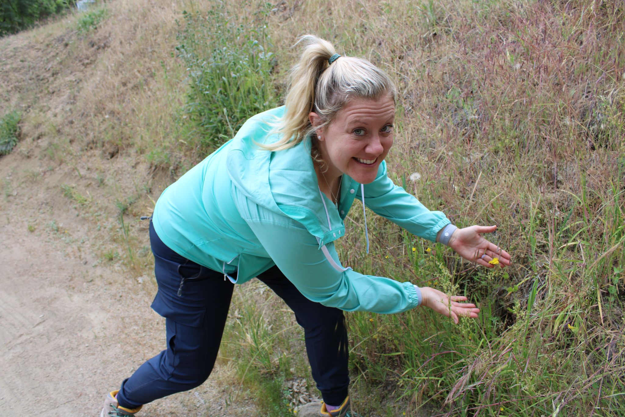  Me spotting my first ever Mimulus in the wild, right outside of our field cabin in Yosemite National Park, California.