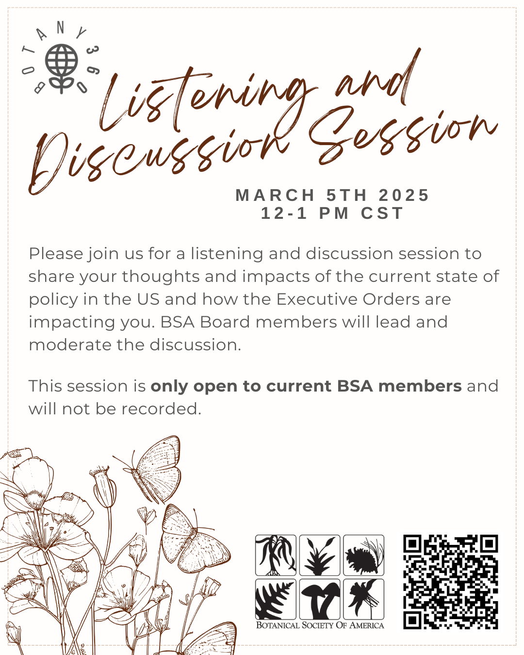 BSA Listening and Discussion Session